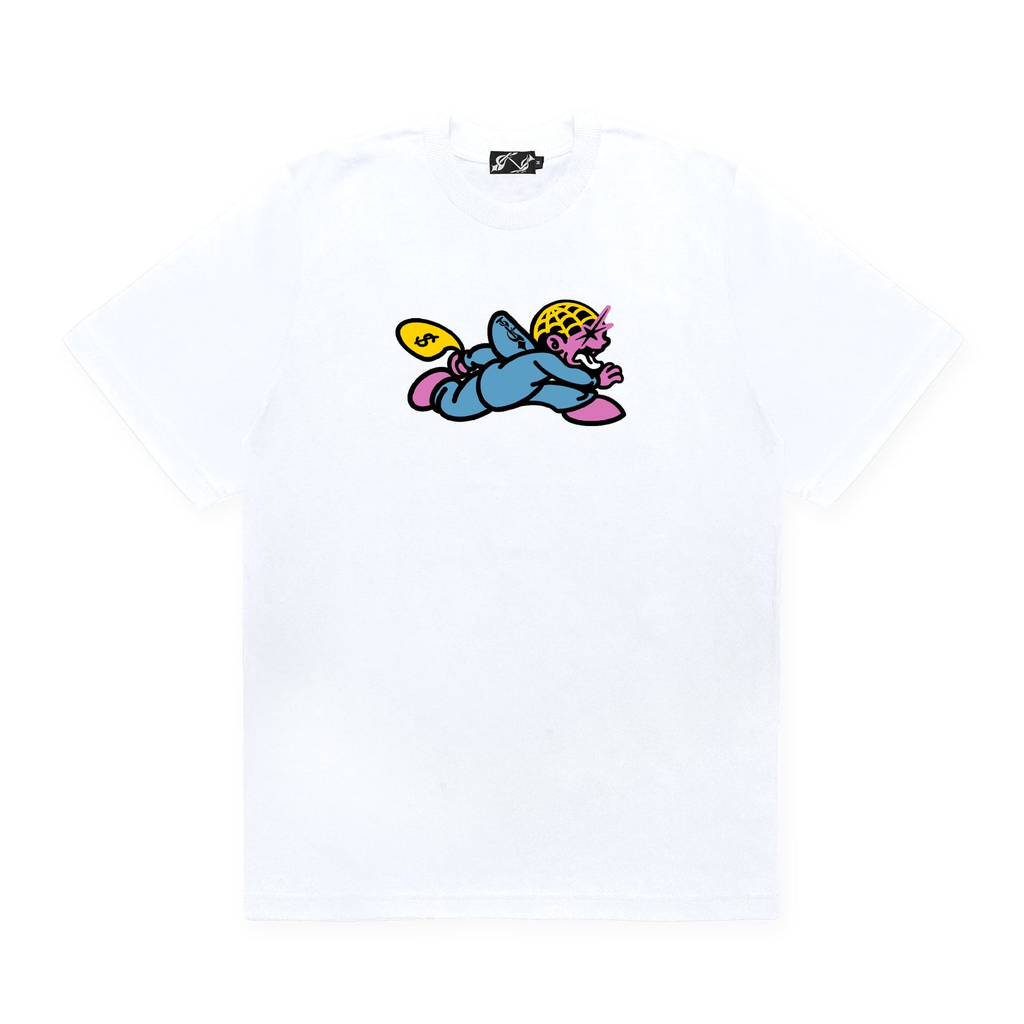 RUNNING DON BUBBLE GUM - CREWNECK TEE