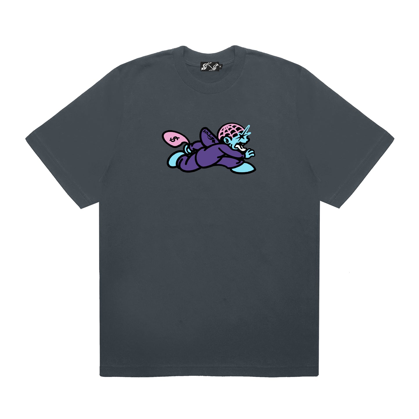 RUNNING DON BUBBLE GUM - CREWNECK TEE