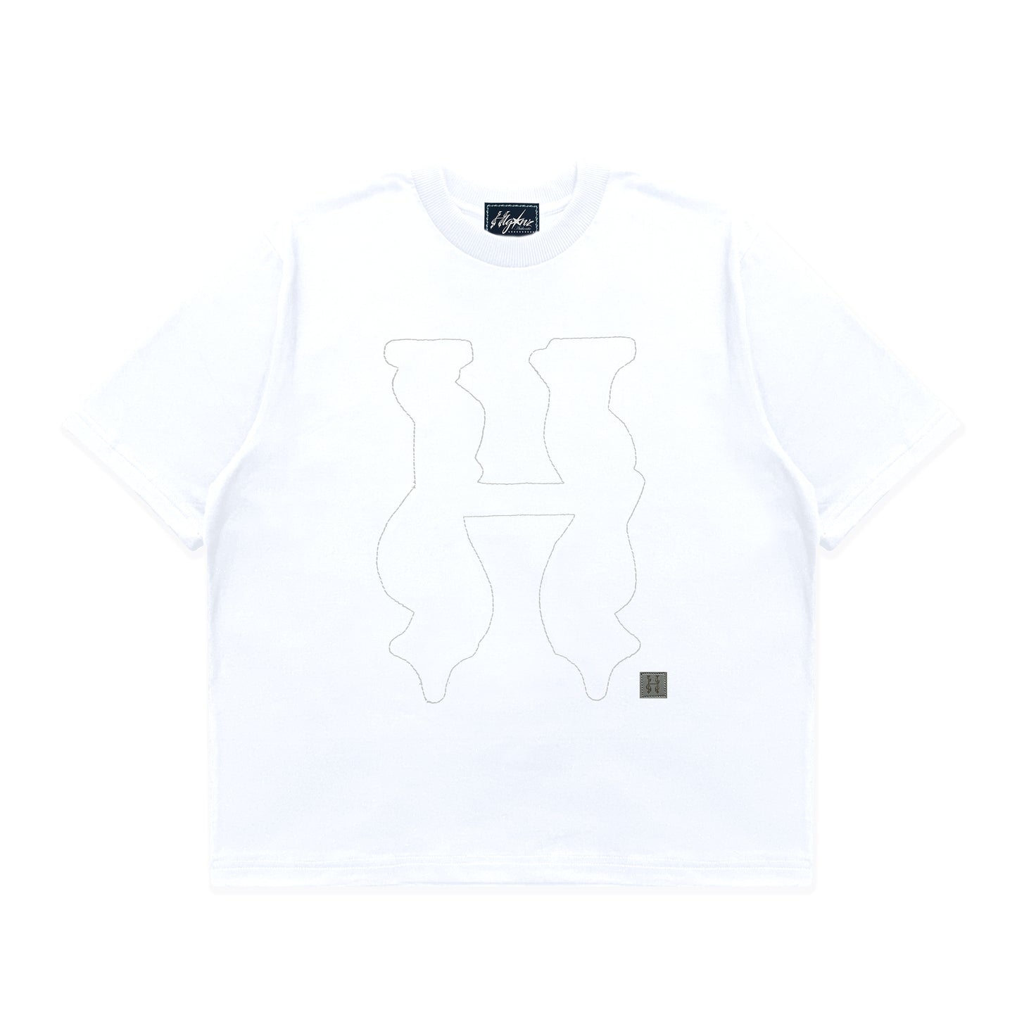 PATENT LEATHER H - BOXY CREWNECK