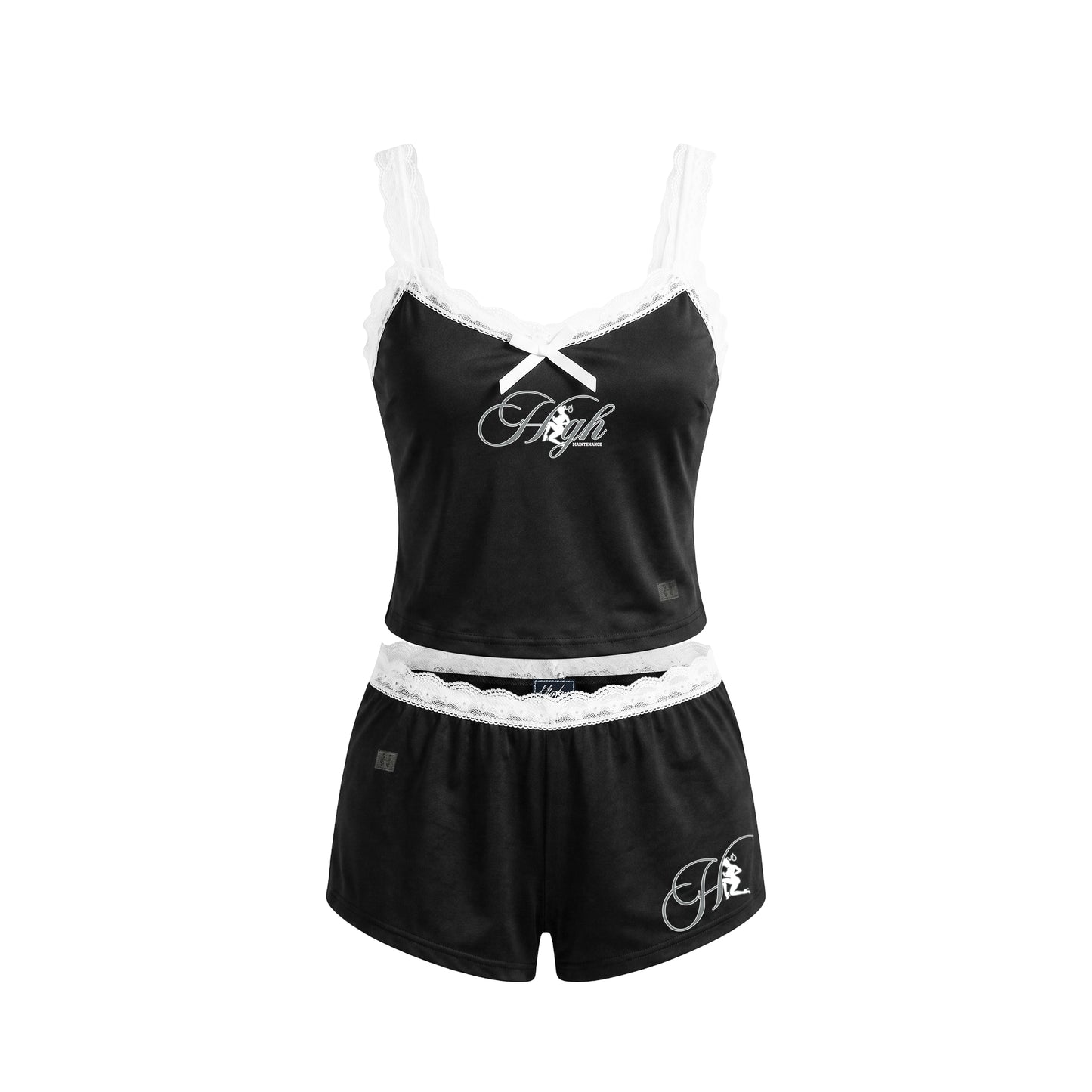 HIGH MAINTENANCE - LACE TOP & SHORTS