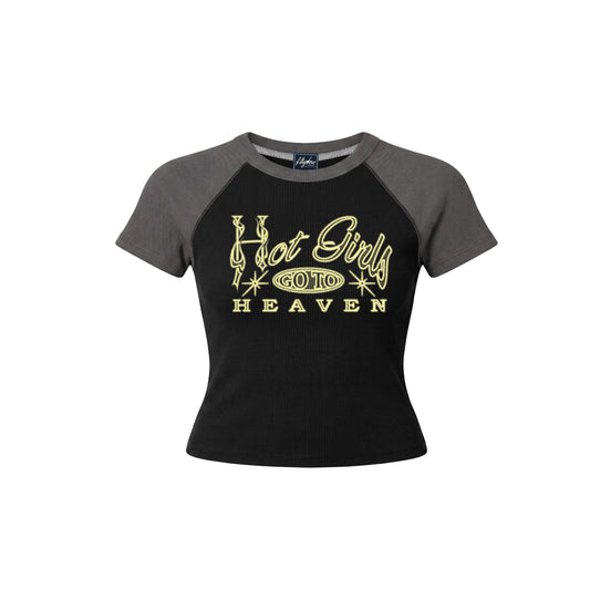 HOT GIRLS RAGLANBB - RIBBED COTTON
