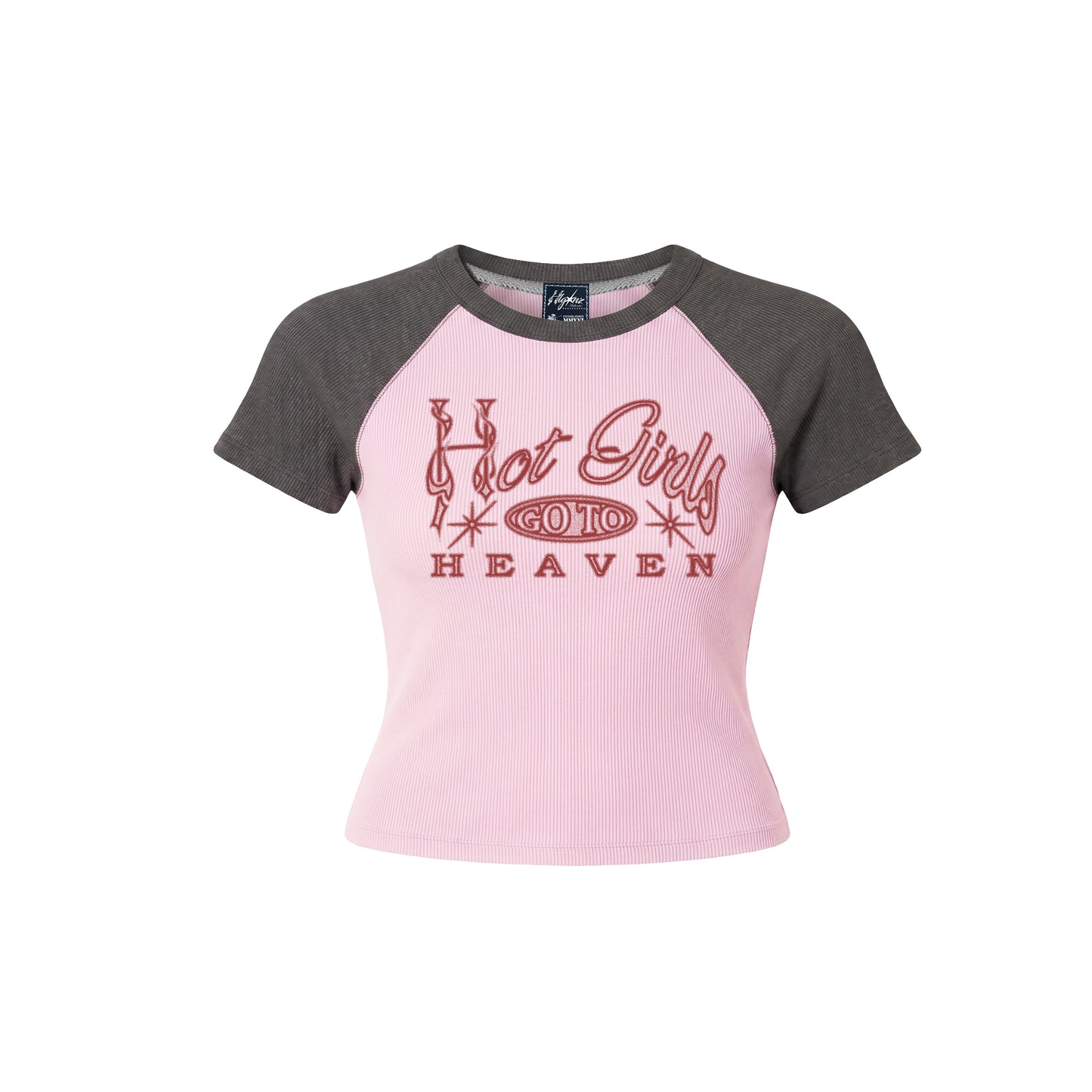 HOT GIRLS RAGLANBB - RIBBED COTTON