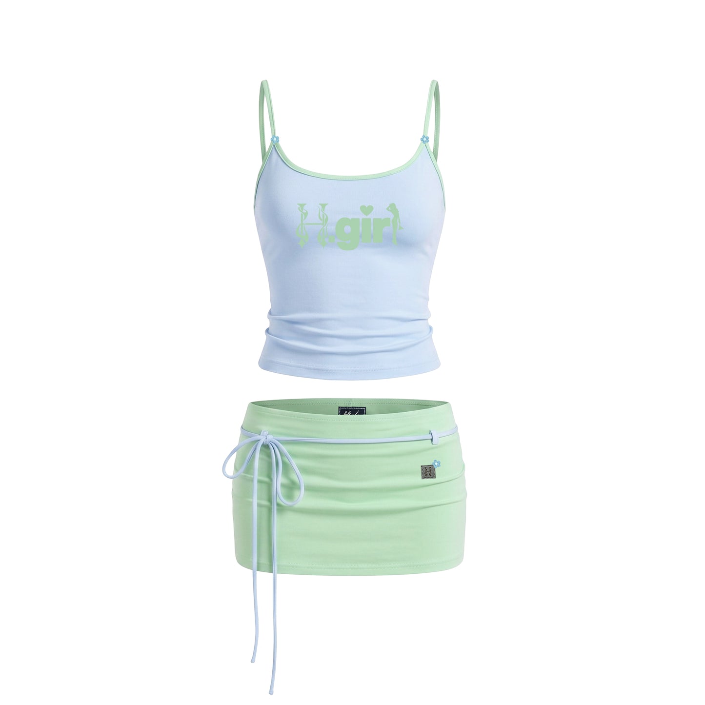H.GIRL CANDY - SPAG STRAP & SKIRT
