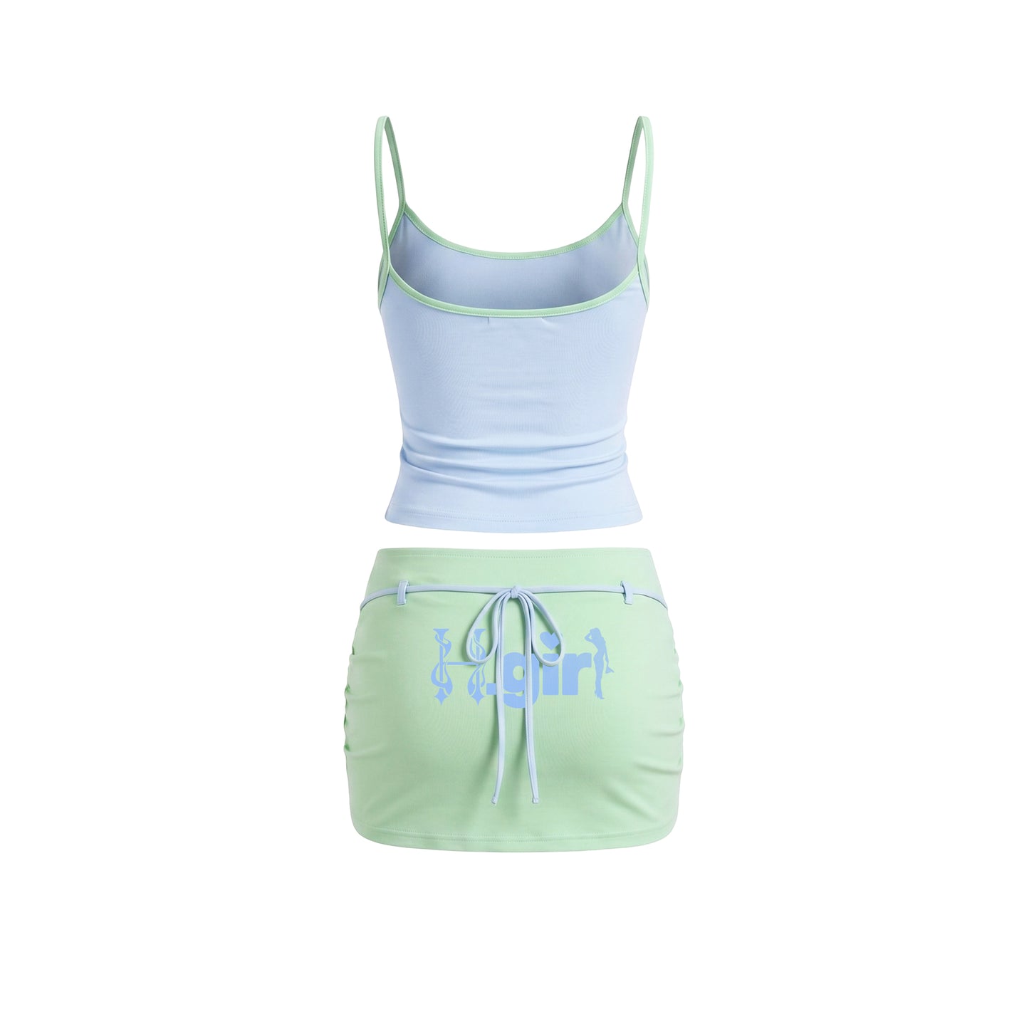 H.GIRL CANDY - SPAG STRAP & SKIRT