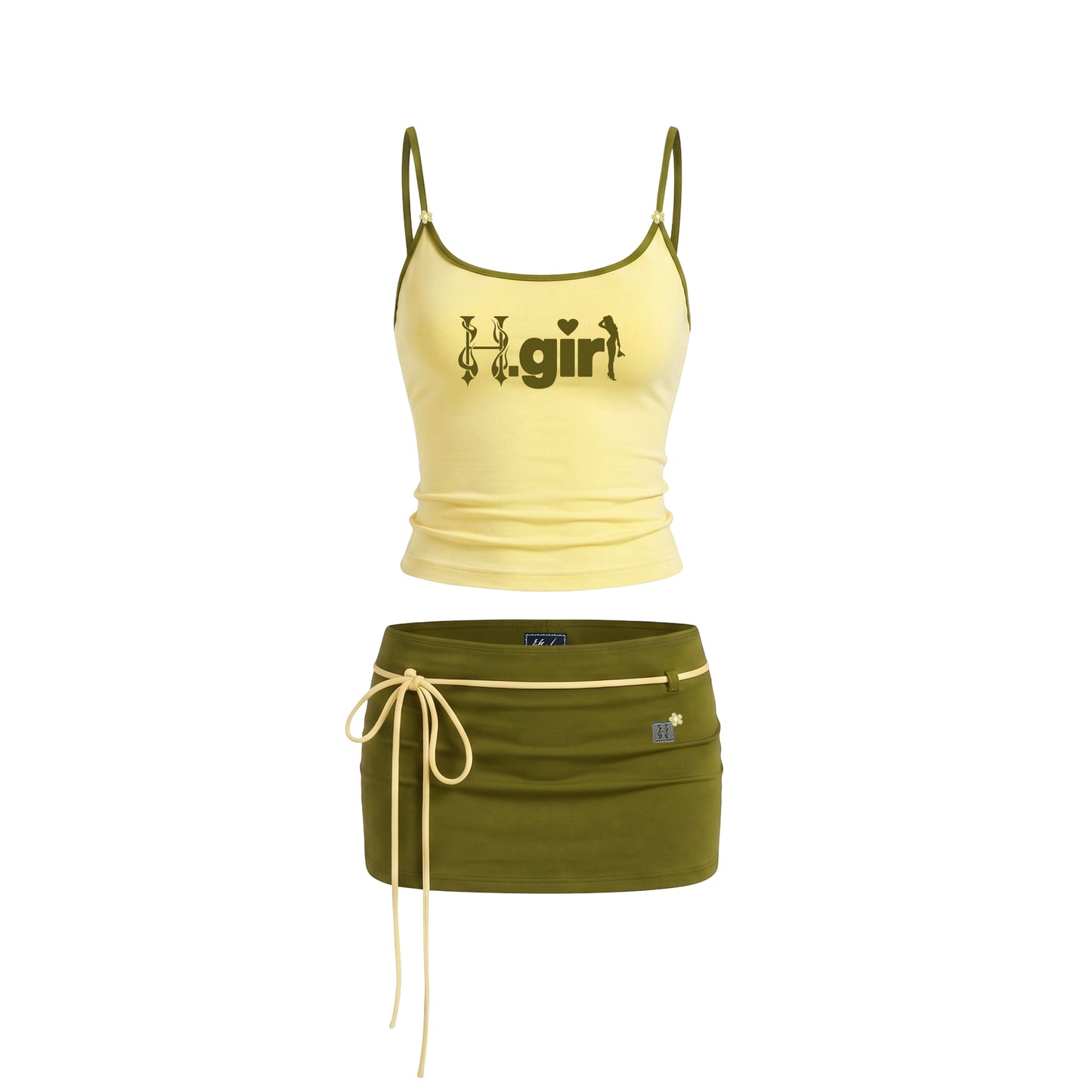 H.GIRL CANDY - SPAG STRAP & SKIRT