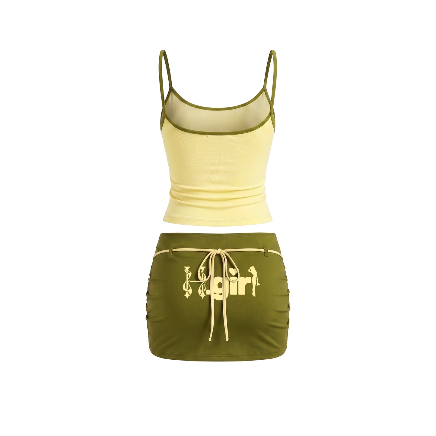 H.GIRL CANDY - SPAG STRAP & SKIRT