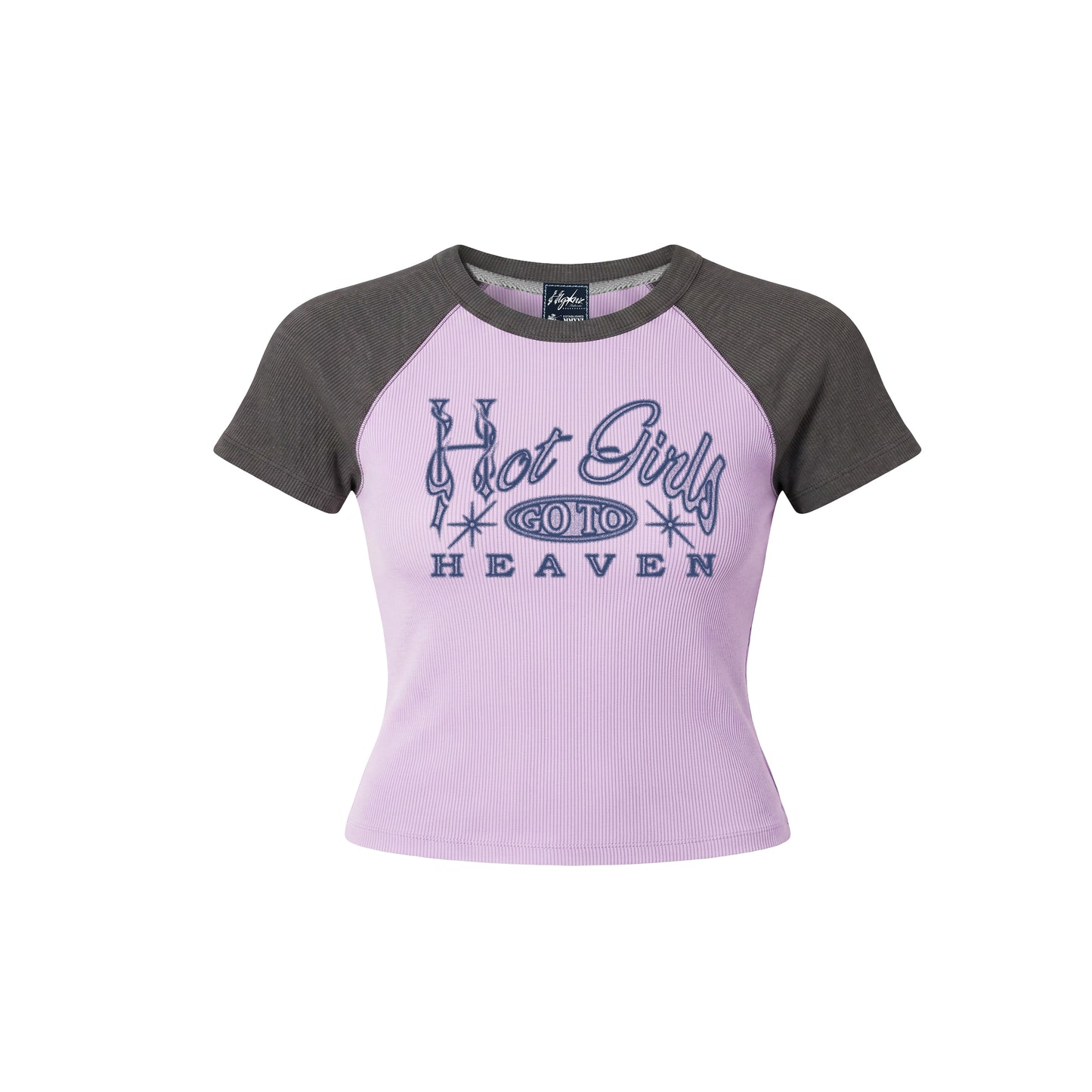 HOT GIRLS RAGLANBB - RIBBED COTTON