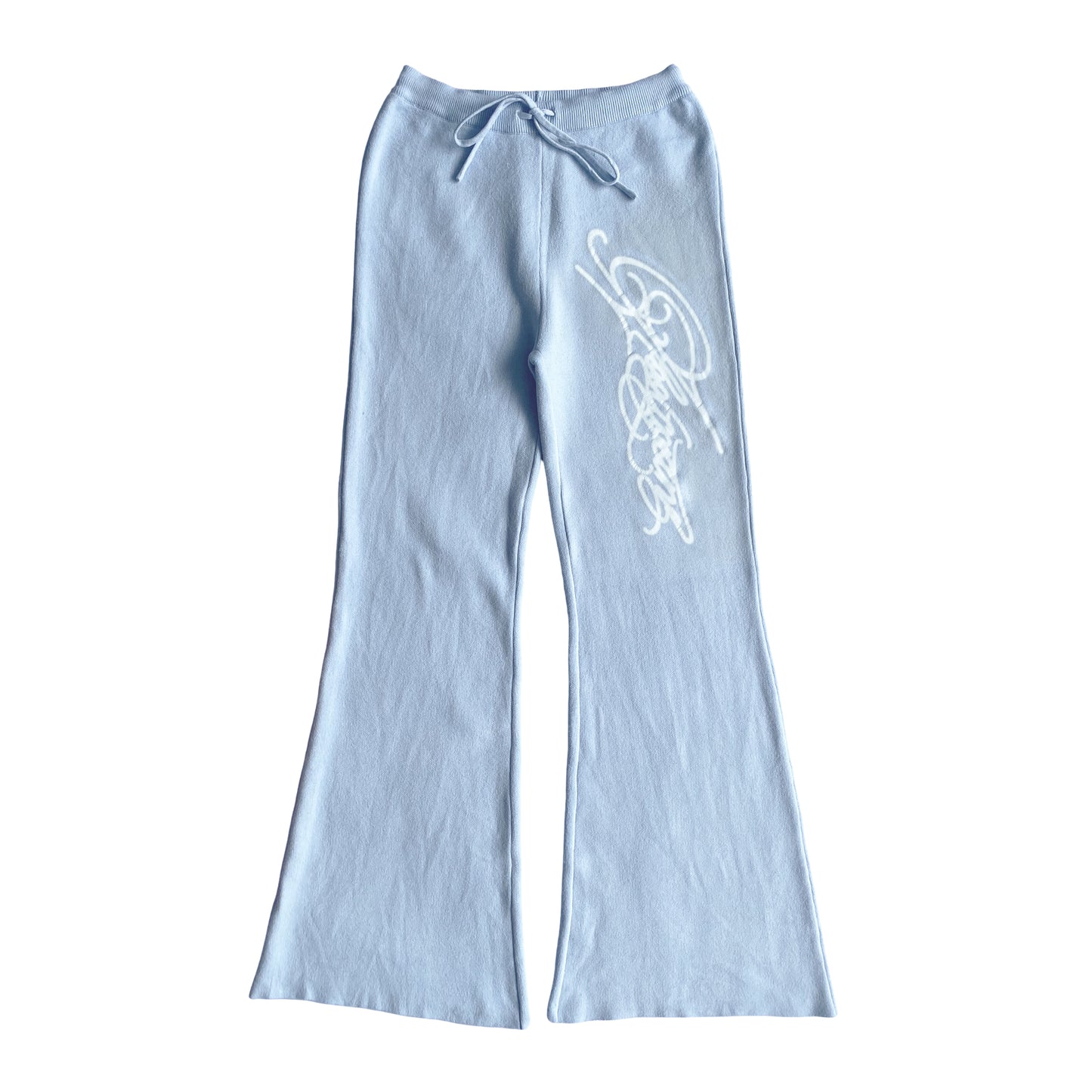 FLARED PANTS KNIT - THICK SCRIPT