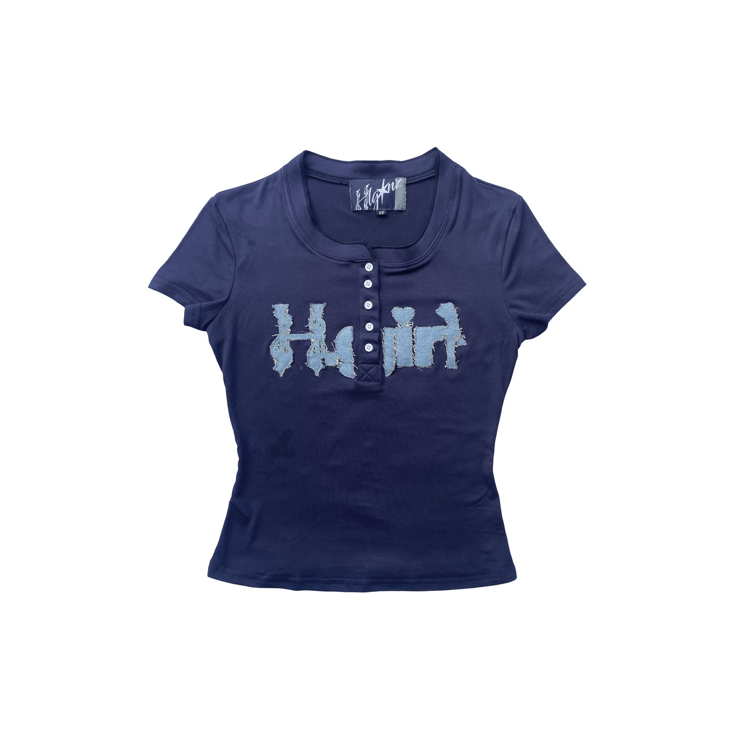 DISTRESSED H.GIRL - BUTTON UP